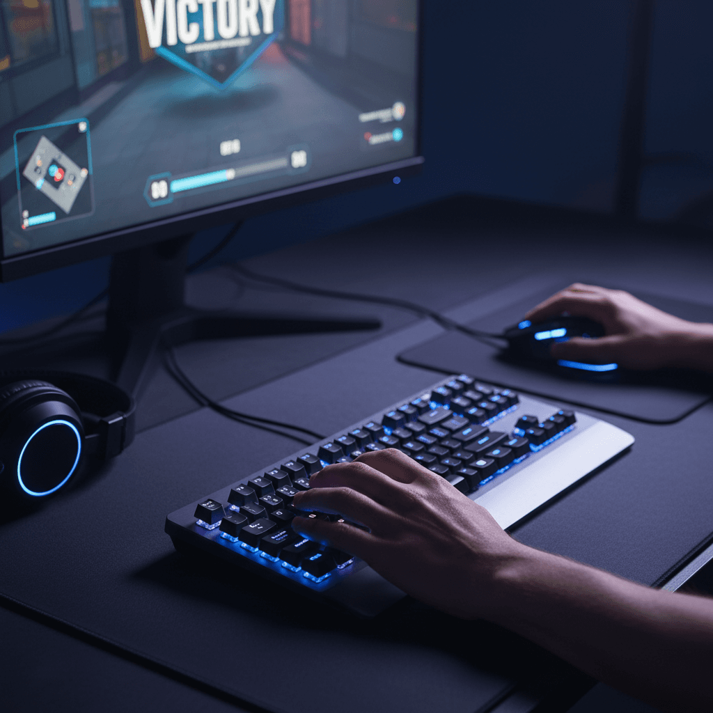 High-end gaming peripherals and setup at Bledix Gaming Cafe